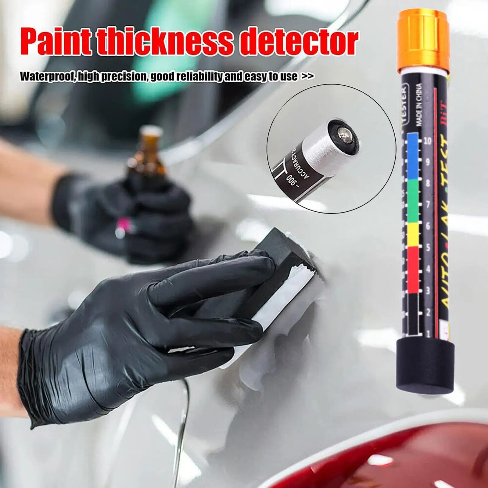 Magnetic Tip Paint Thickness Gauge