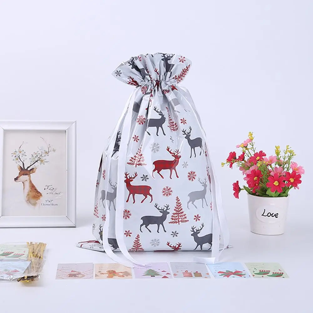 Drawstring Gift Wrapping Bags 5Pcs