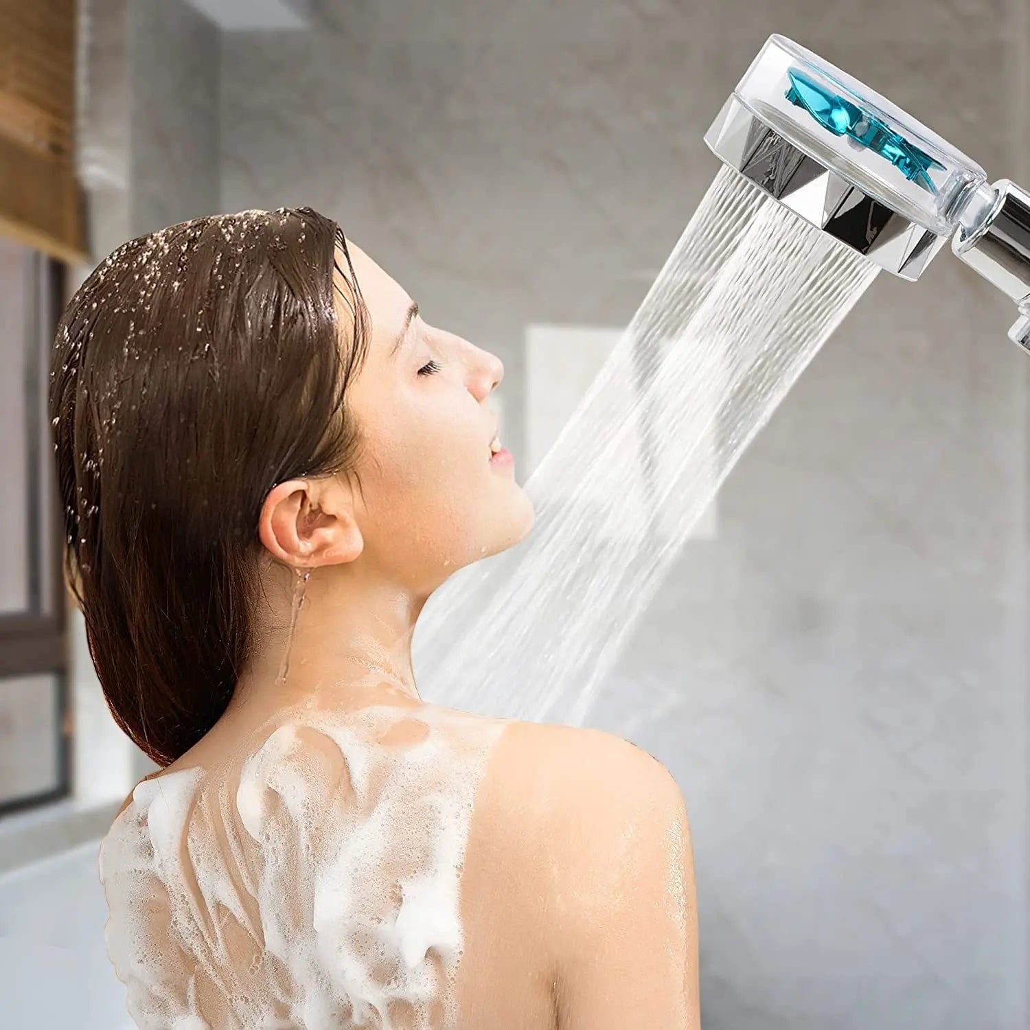 Turbocharged Rotating Shower