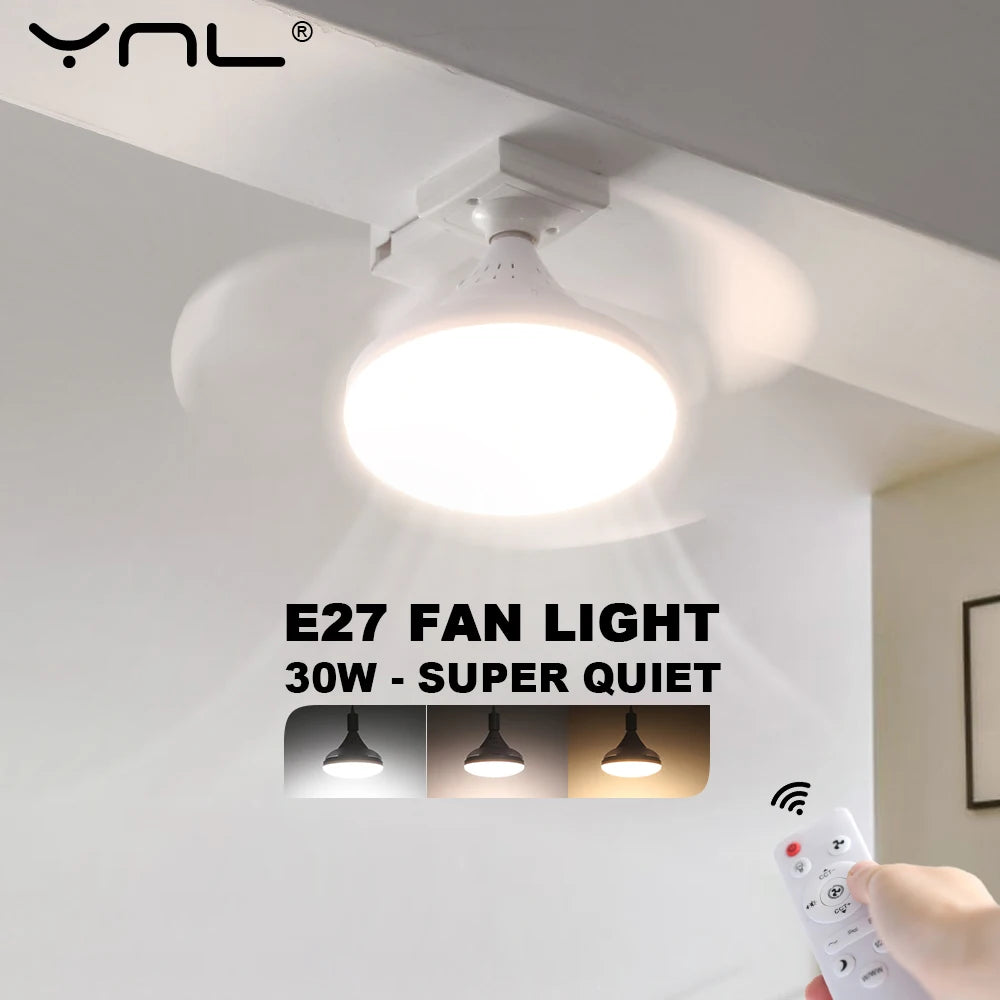 RC 2 in 1 Invisible Blade Ceiling Fan Light