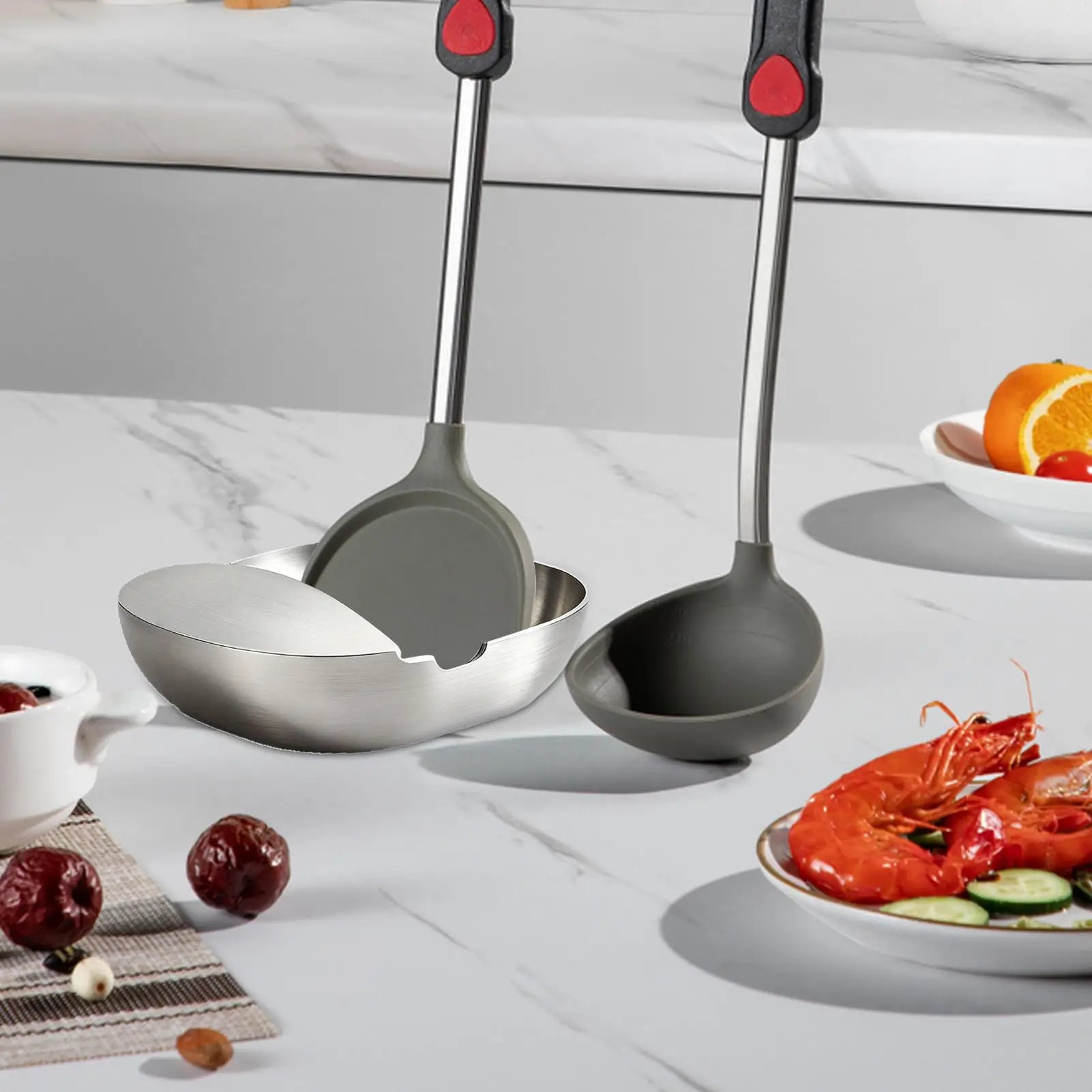 Stainless Steel Metal Spoon Rest