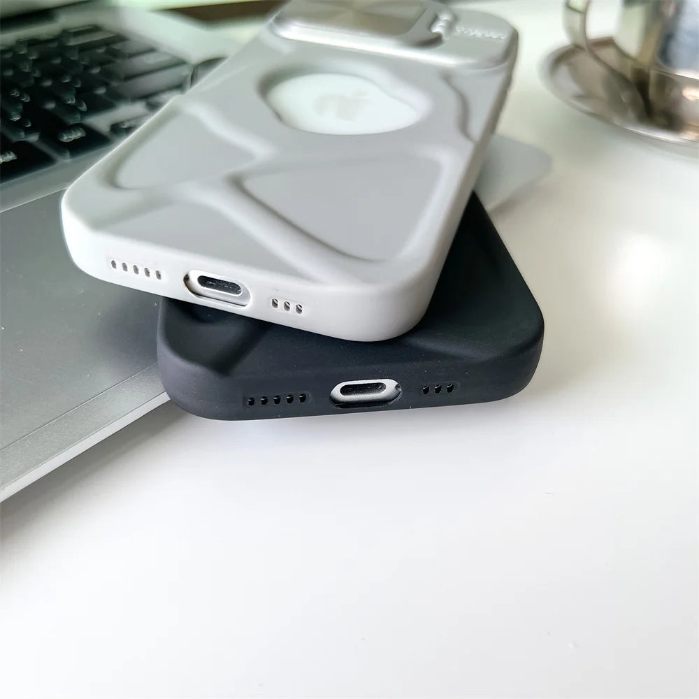 Magsafe Silicone Lens Flip IPhone Case