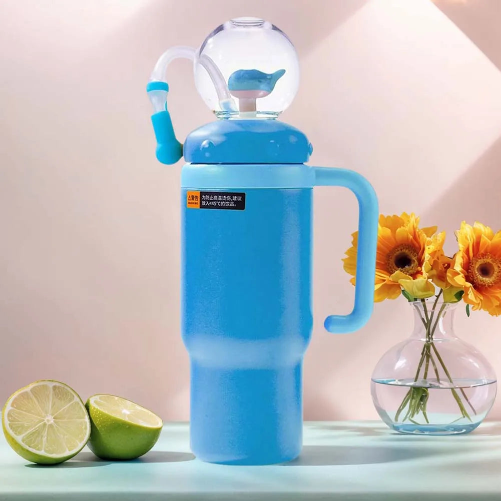 Whale Fountain Water Bottle