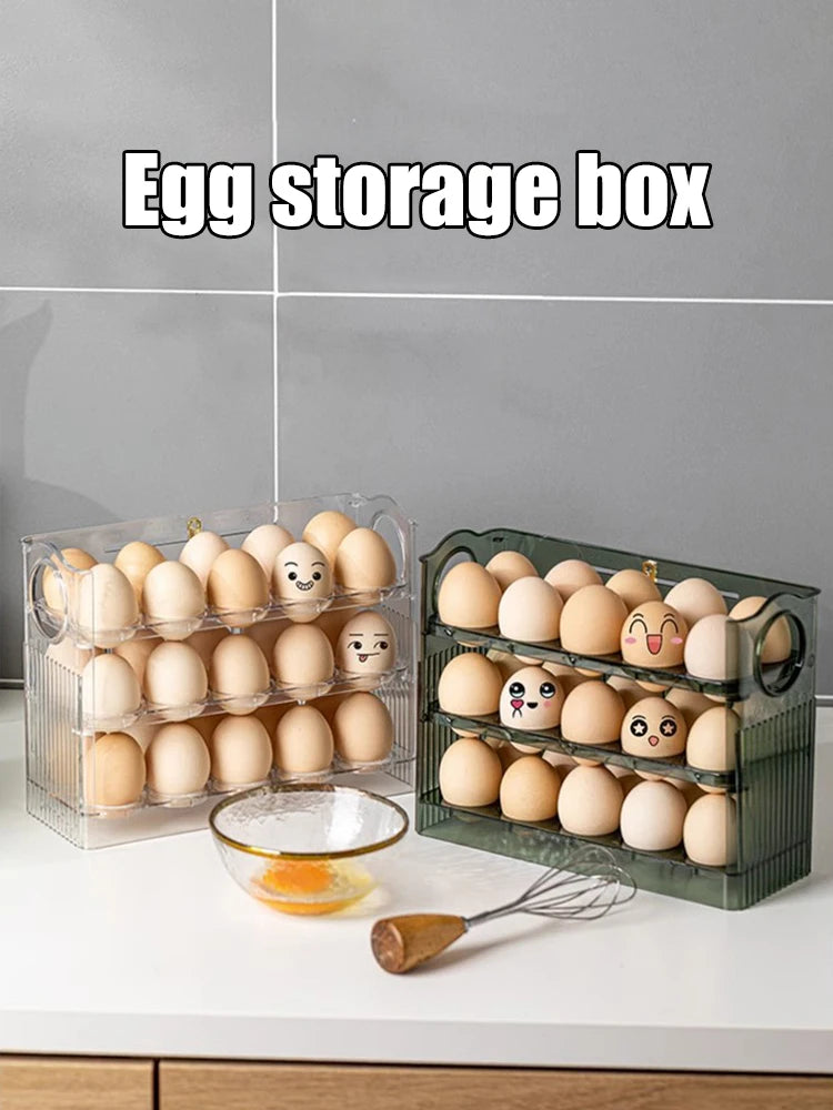 3-layer Flip Egg Storage Box