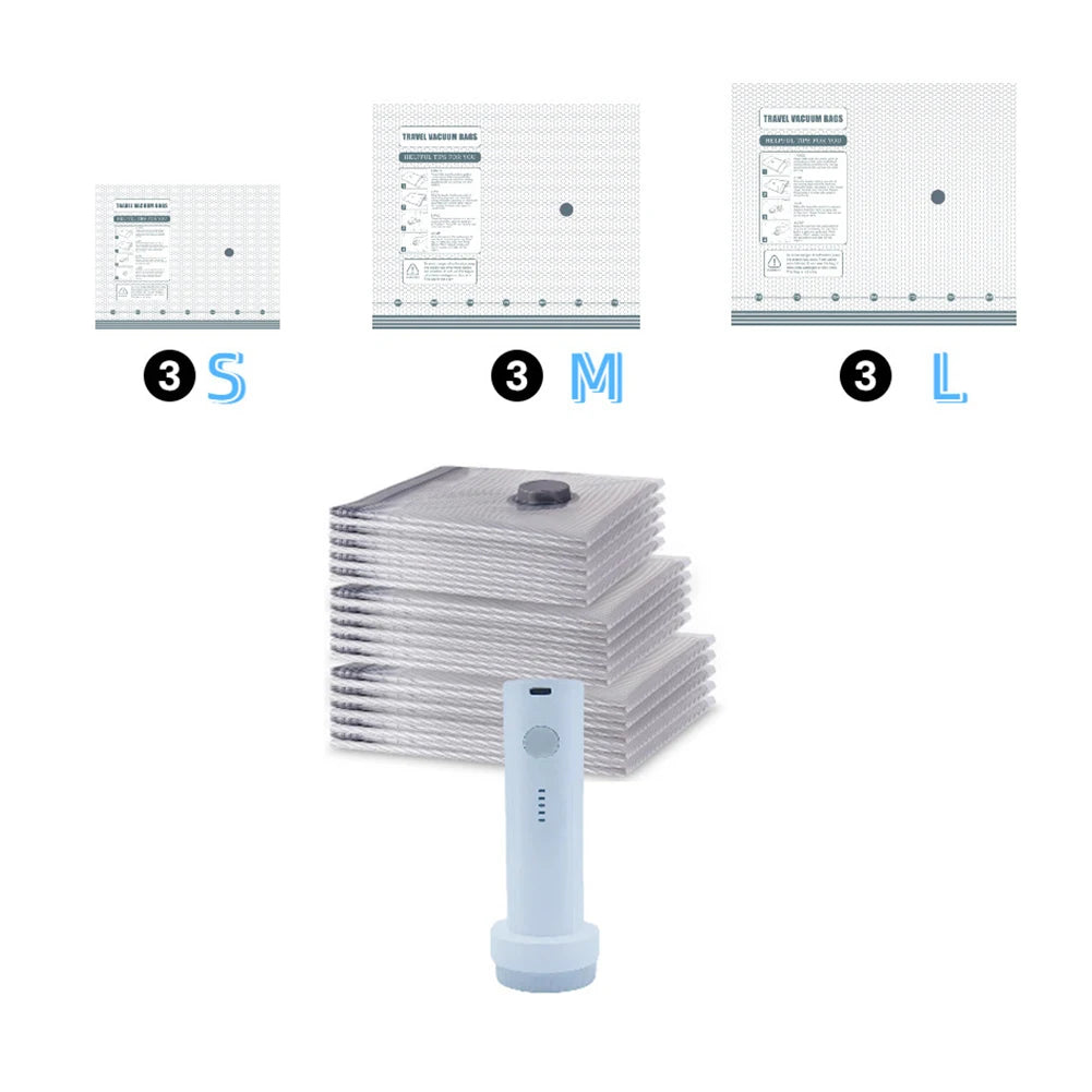 Multi-Storage Portable Vacuum Compression Bags