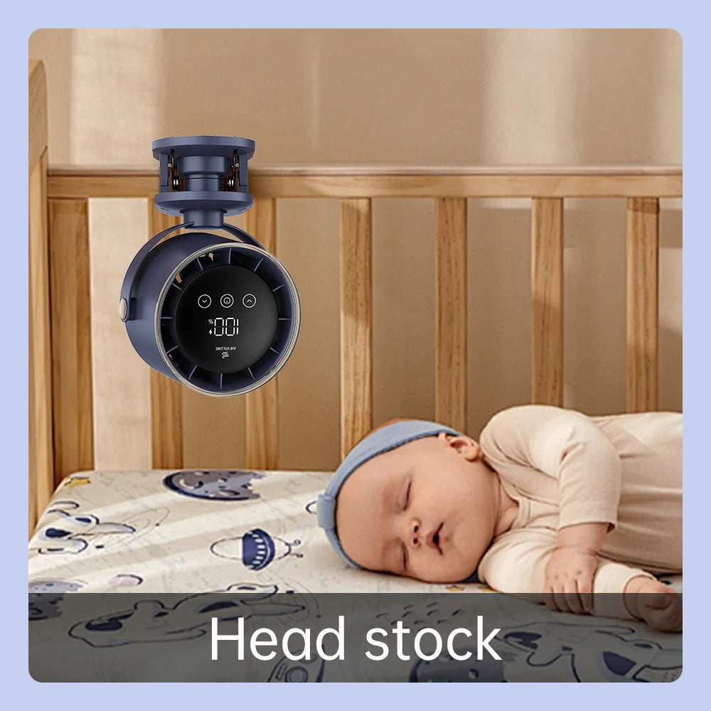 Rechargeable Clip-On Turbo Fan