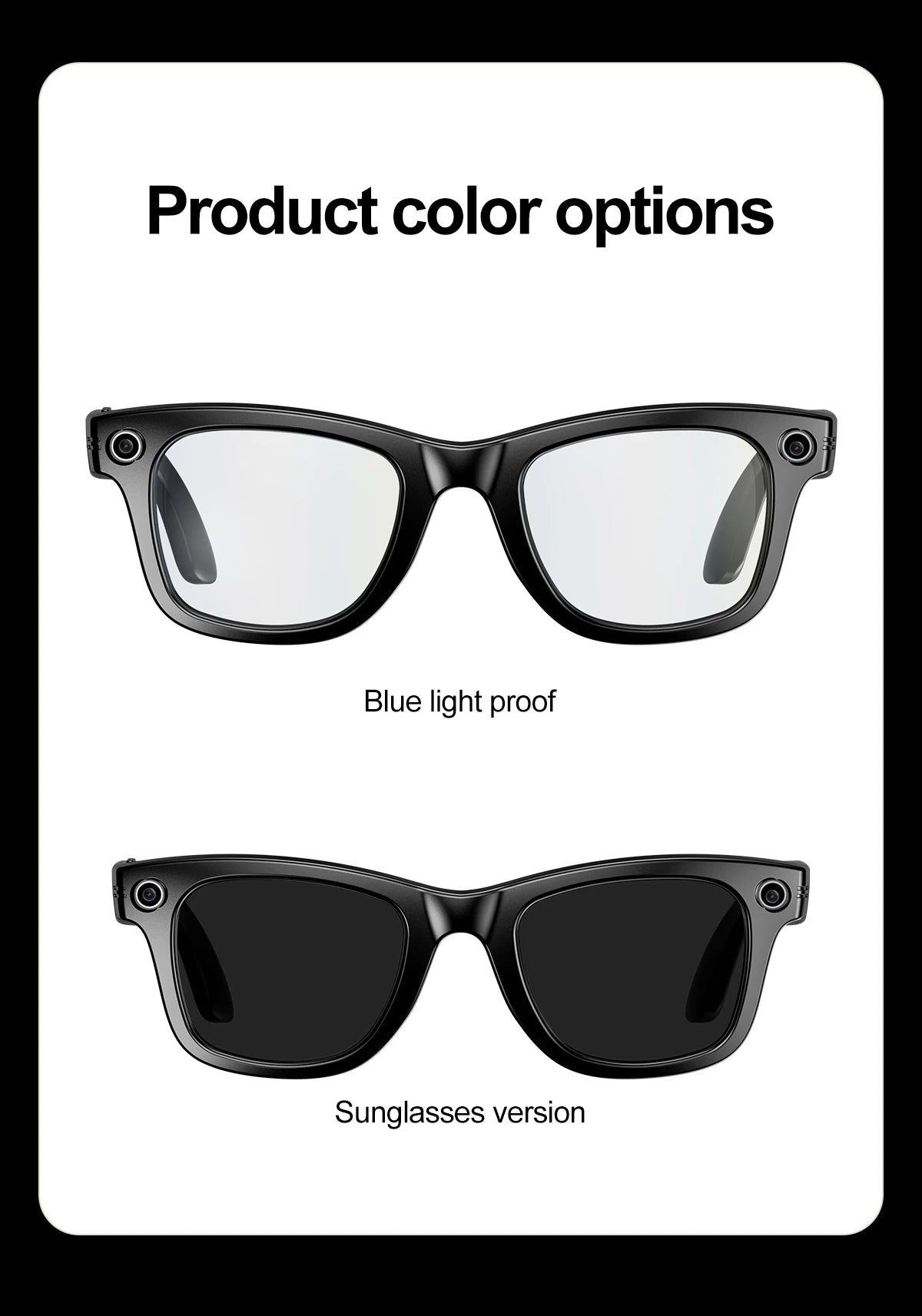 Smart Bluetooth Camera Glasses