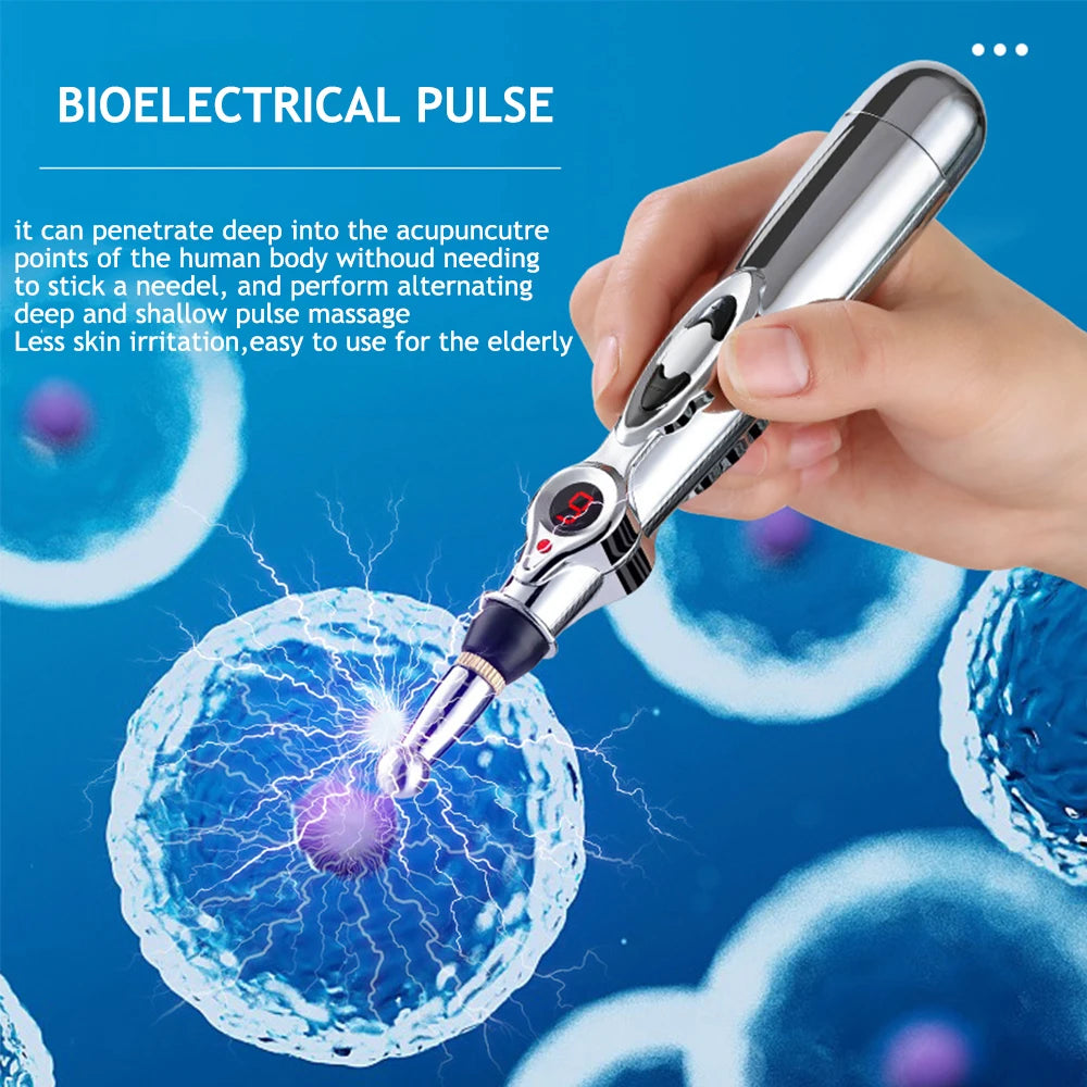 Multifunctional Acupuncture Massage Pen - 5 Heads