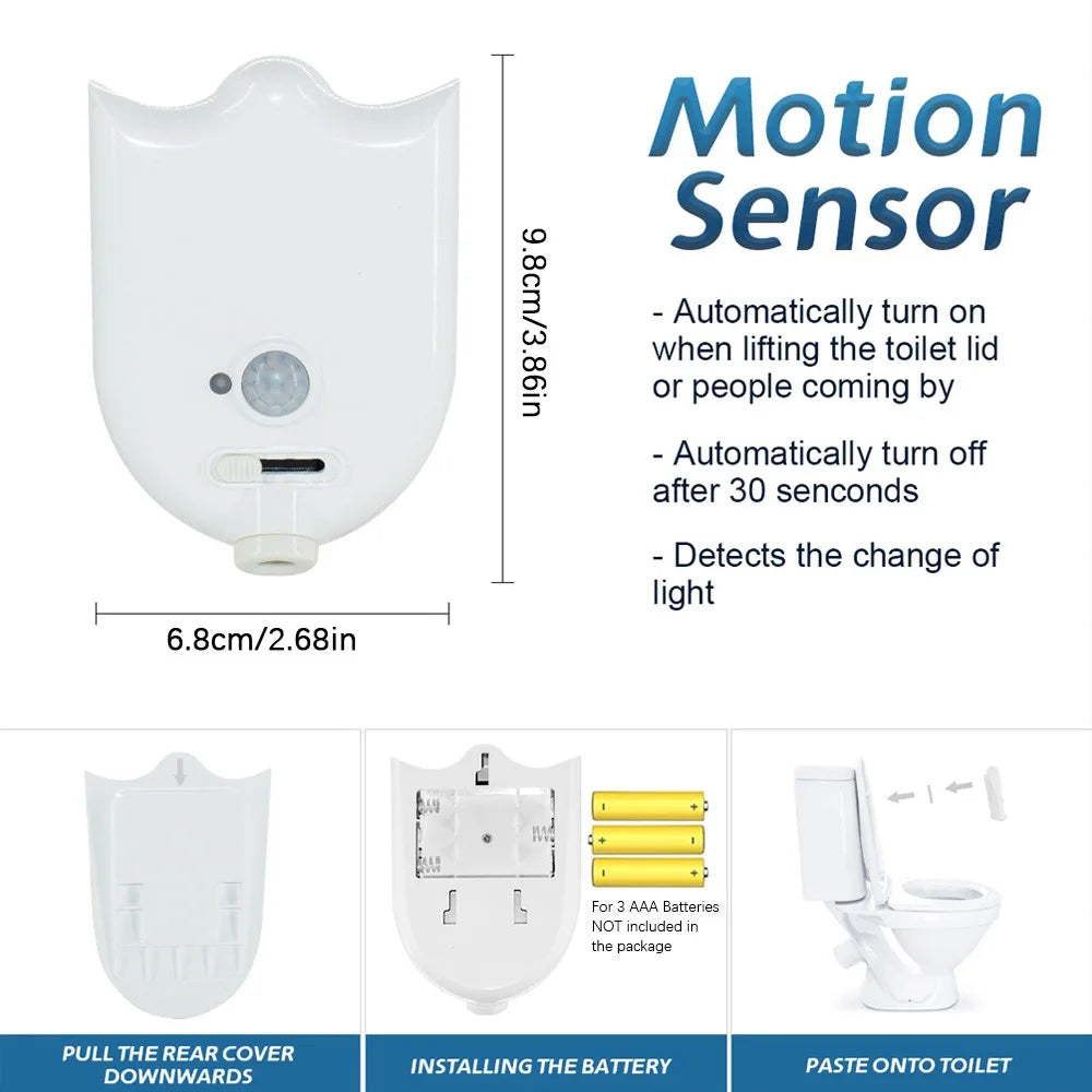 Backlit Toilet LED Sensor Projector