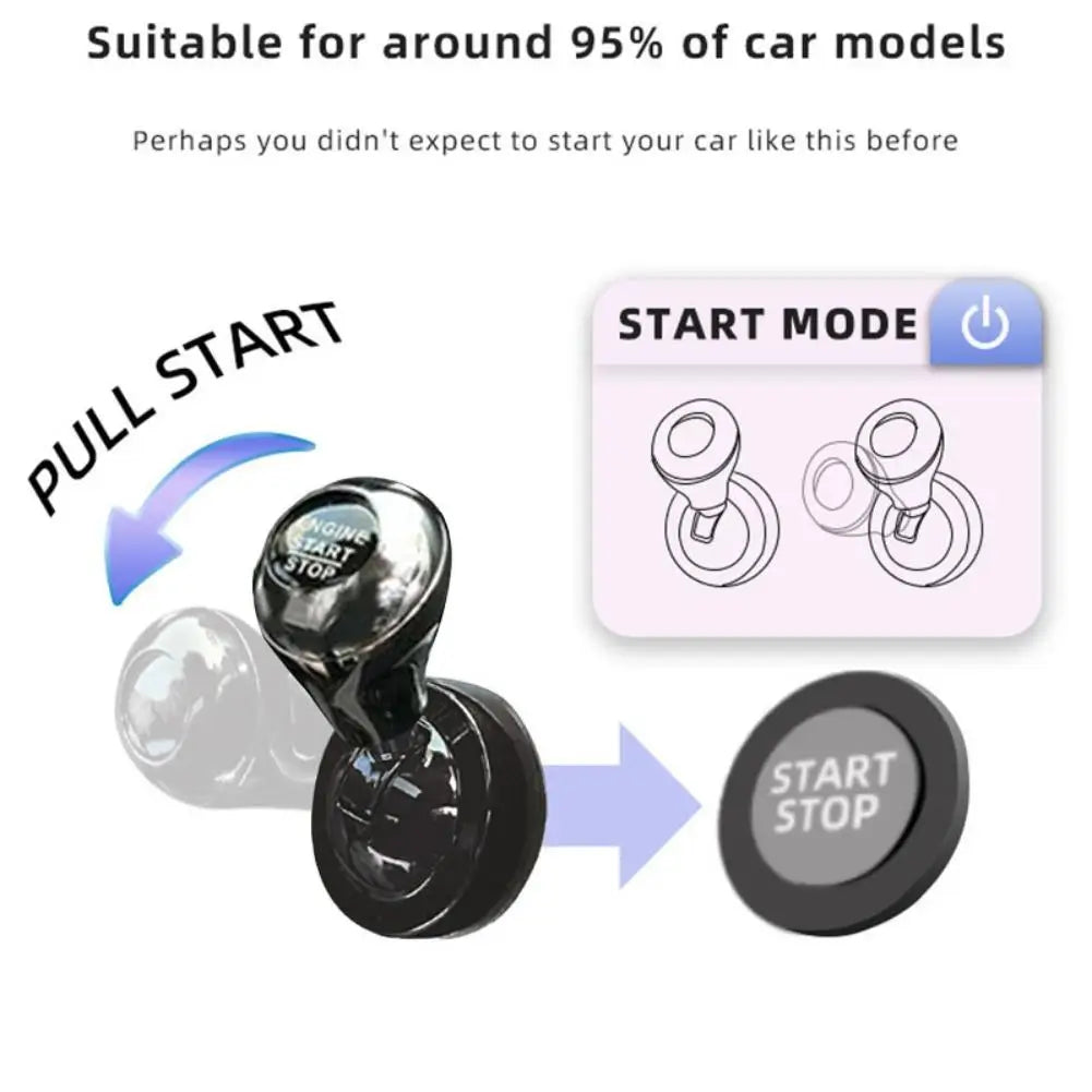 Retro Joystick Style Car Start Button Cover