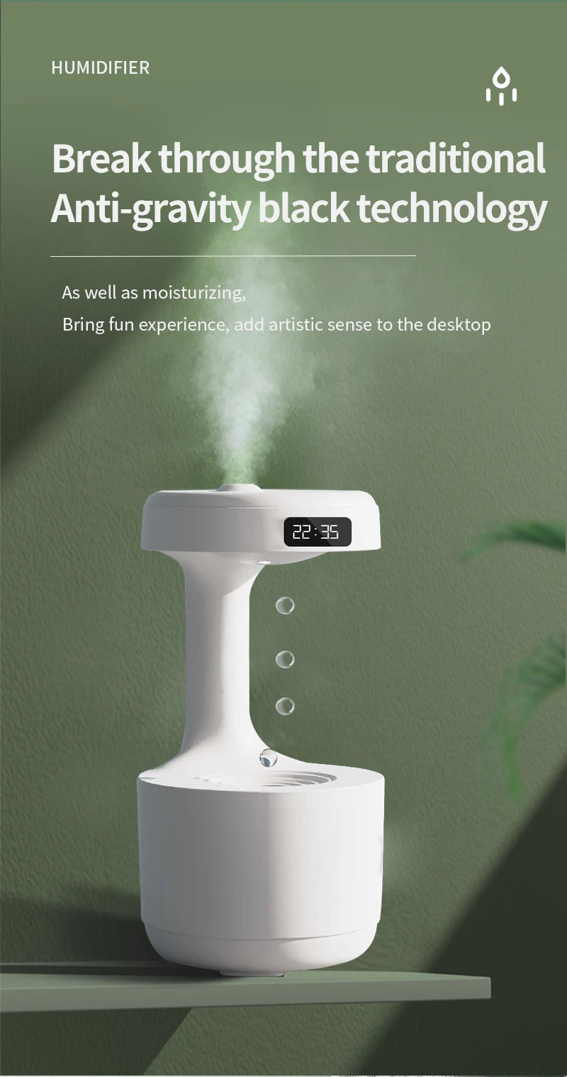 Anti-Gravity Droplet Humidifier
