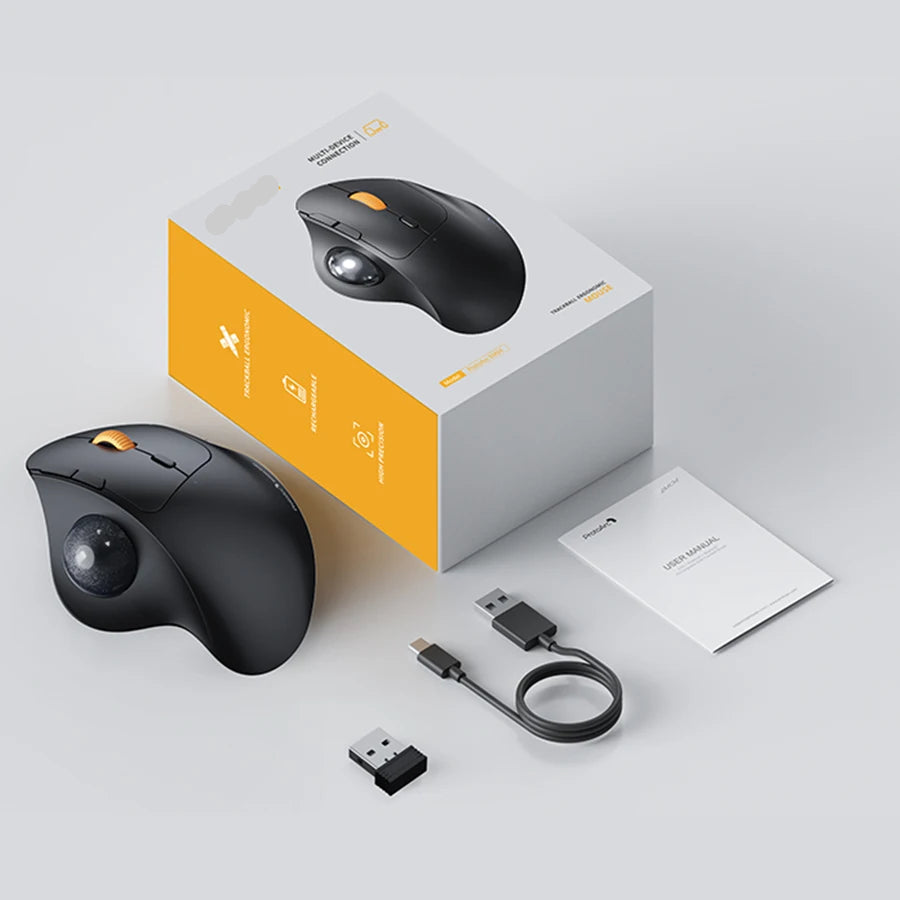 Ergonomic Wireless Trackball Mouse