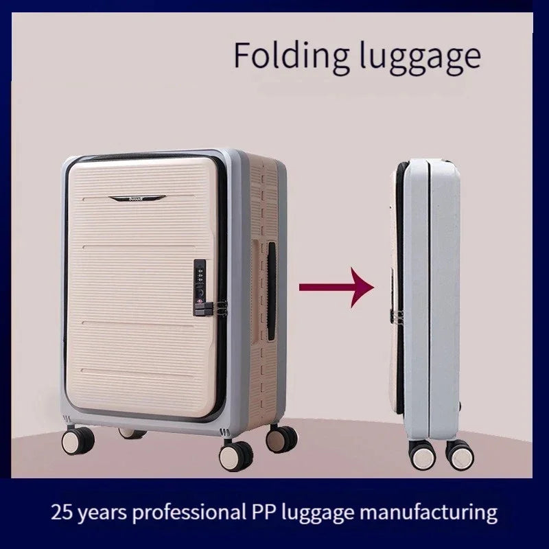 Foldable Space-Saving Travel Trolley