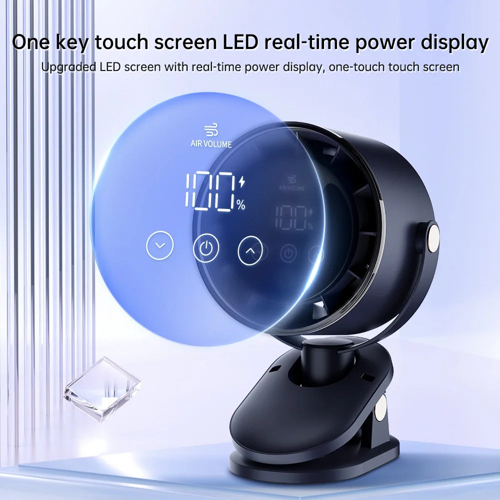 Rechargeable Clip-On Turbo Fan