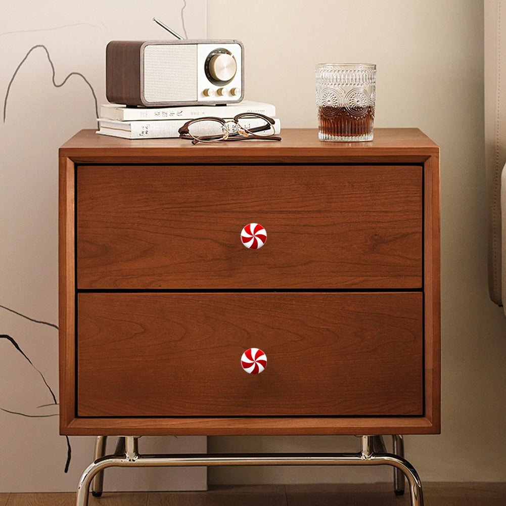 Christmas Candy Cane Knob Covers