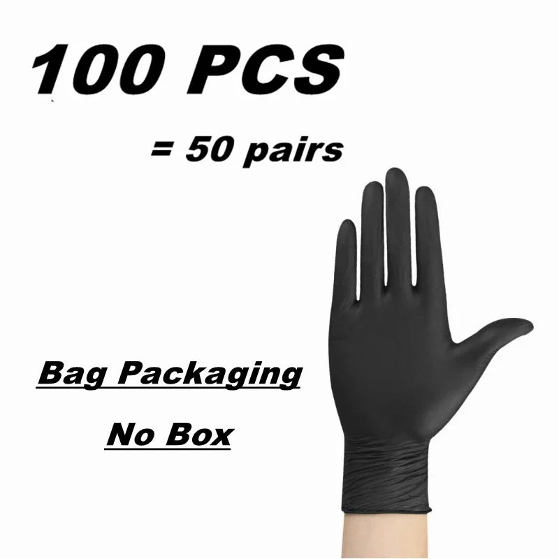 Black Nitrile Disposable Gloves
