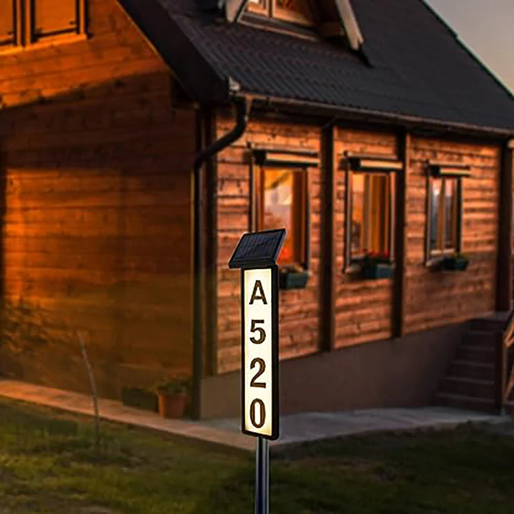 Solar Address Sign Light