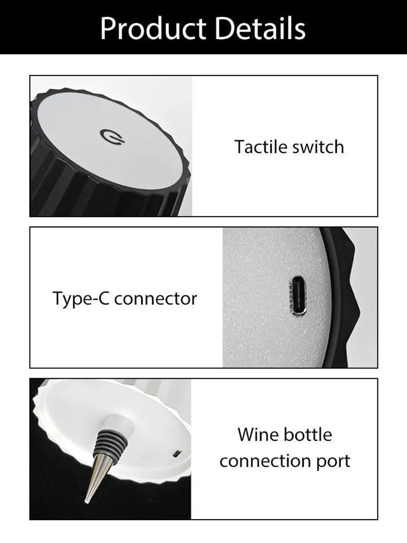 Touch Wireless Bottle Lamp