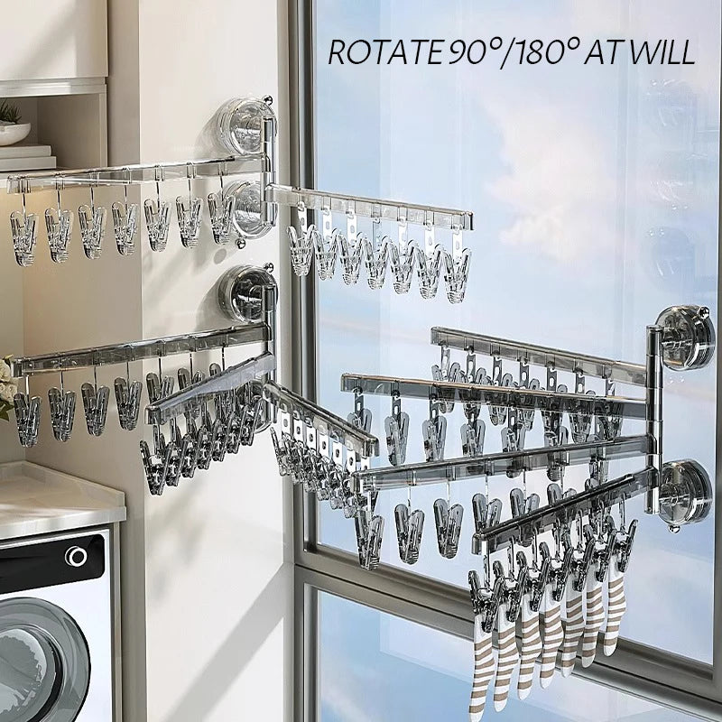 180 ° Rotation Drying Suction Cup For Clothes