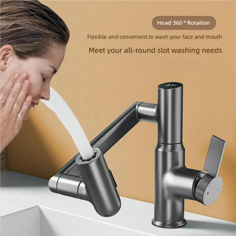 Multifunctional Pullout Wash Basin Faucet