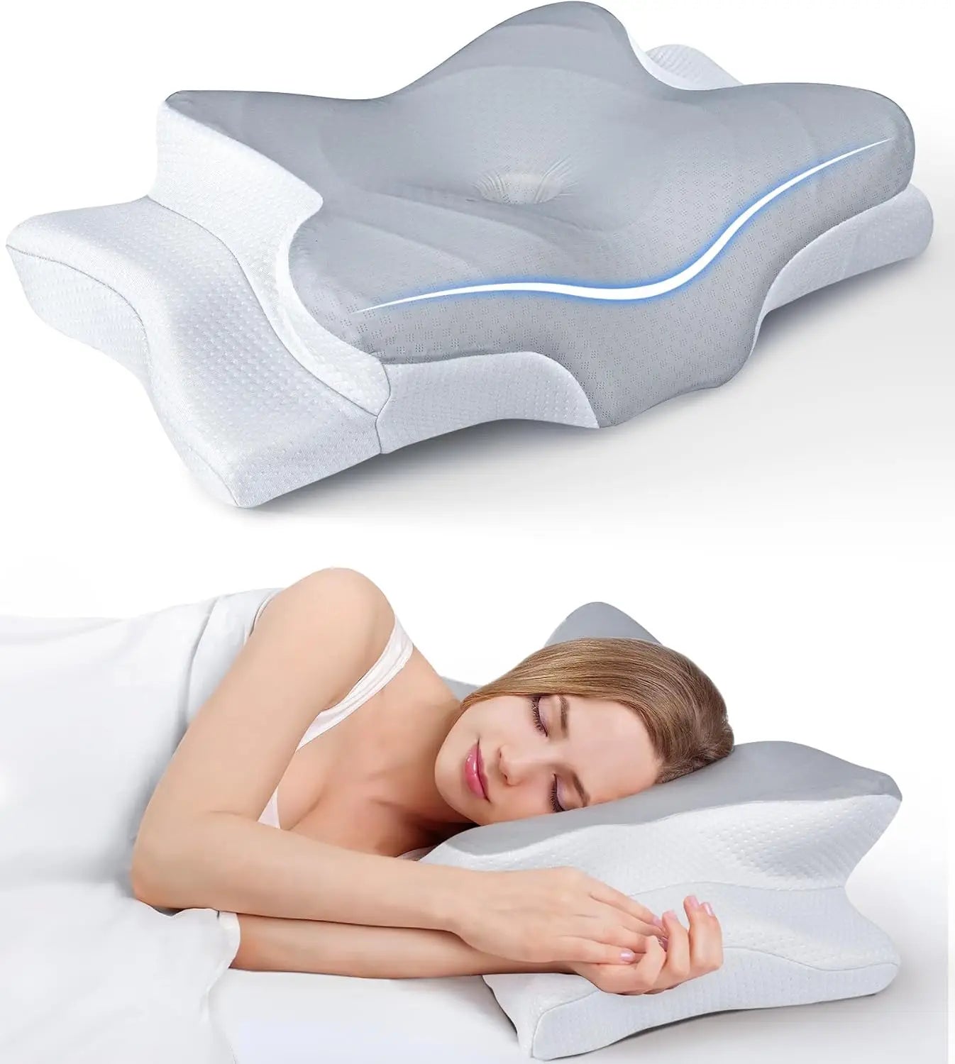 Ergonomic Memory Foam Pillow