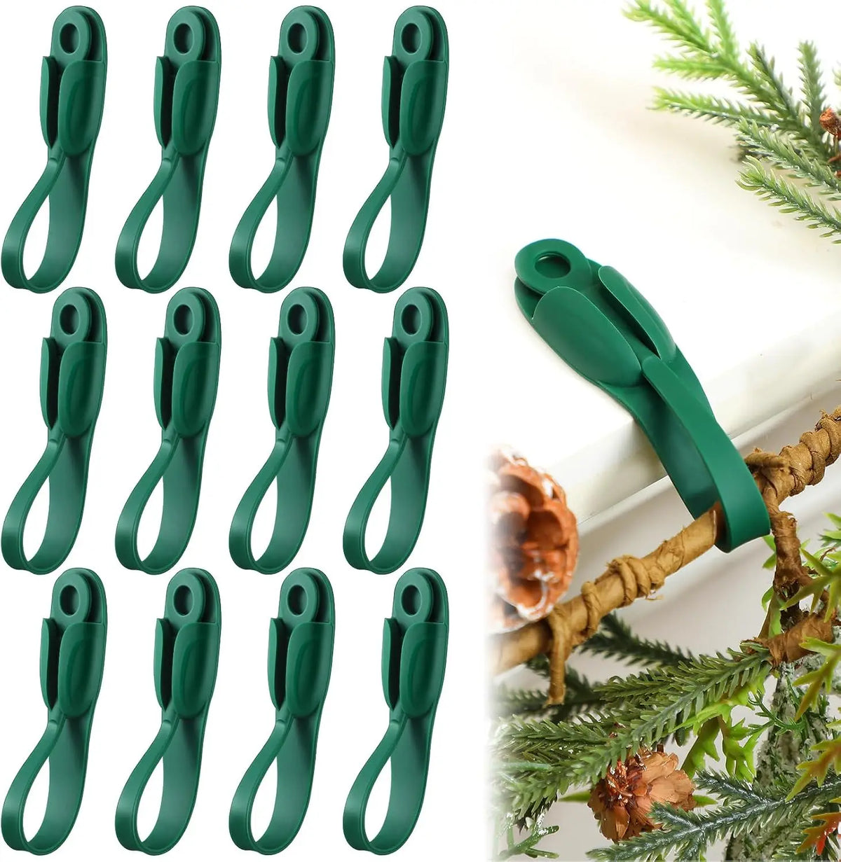 Reusable Festive Mantel Hooks