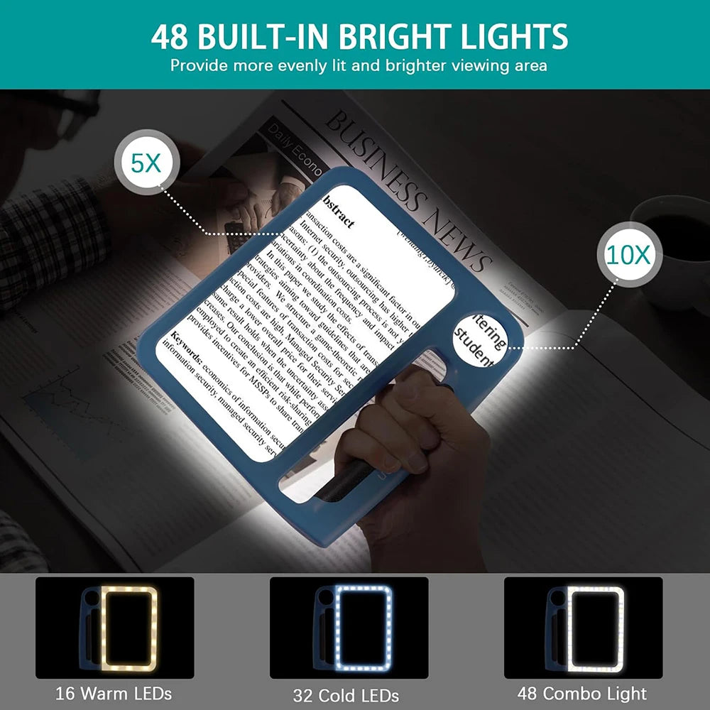 Book Reading Magnifier With Light