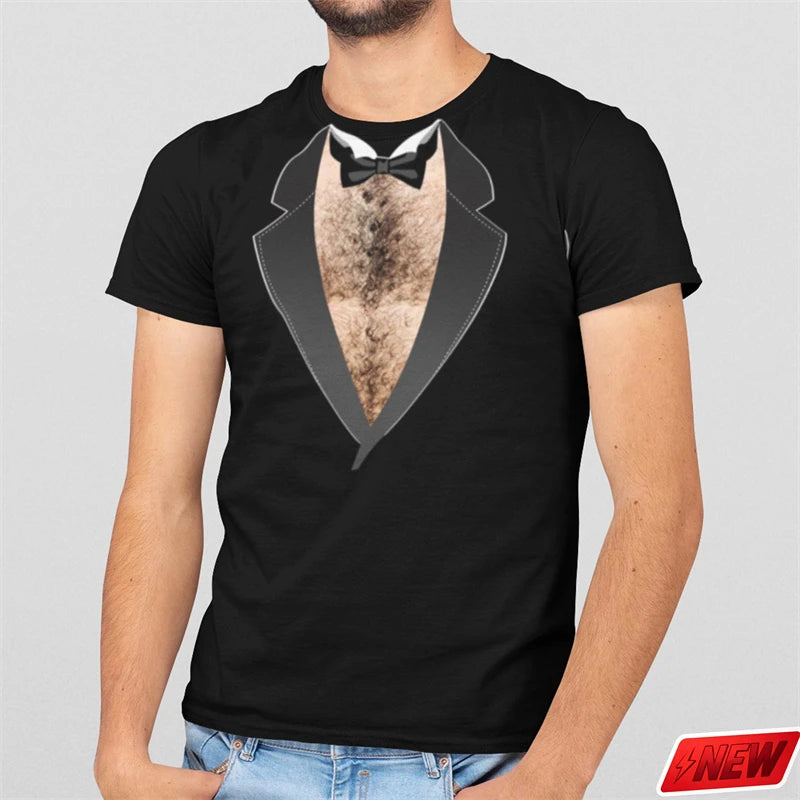 Men’s 3D Muscle Print T-Shirt