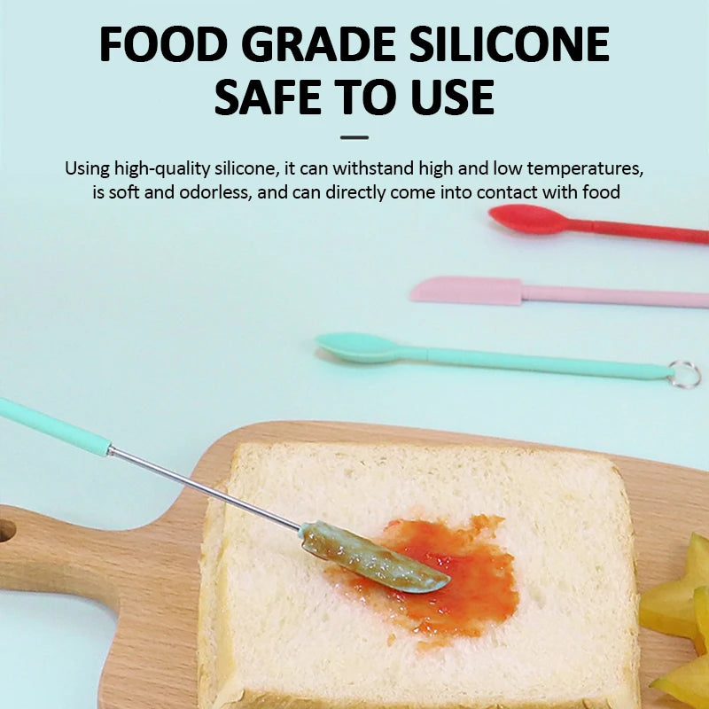 Retractable Silicone Scraper Spoon