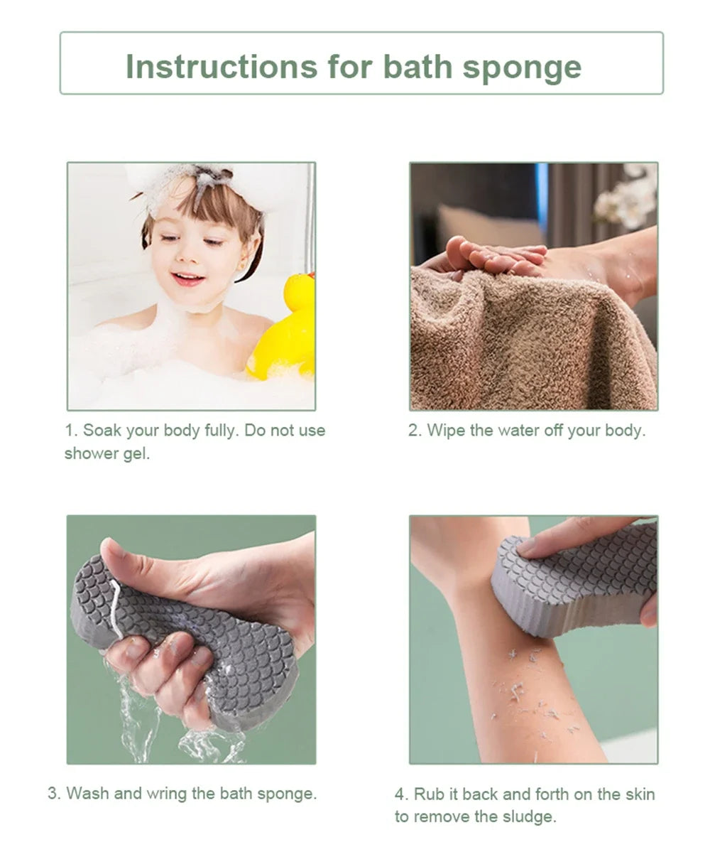 Exfoliating Bath Scrubbing Sponge