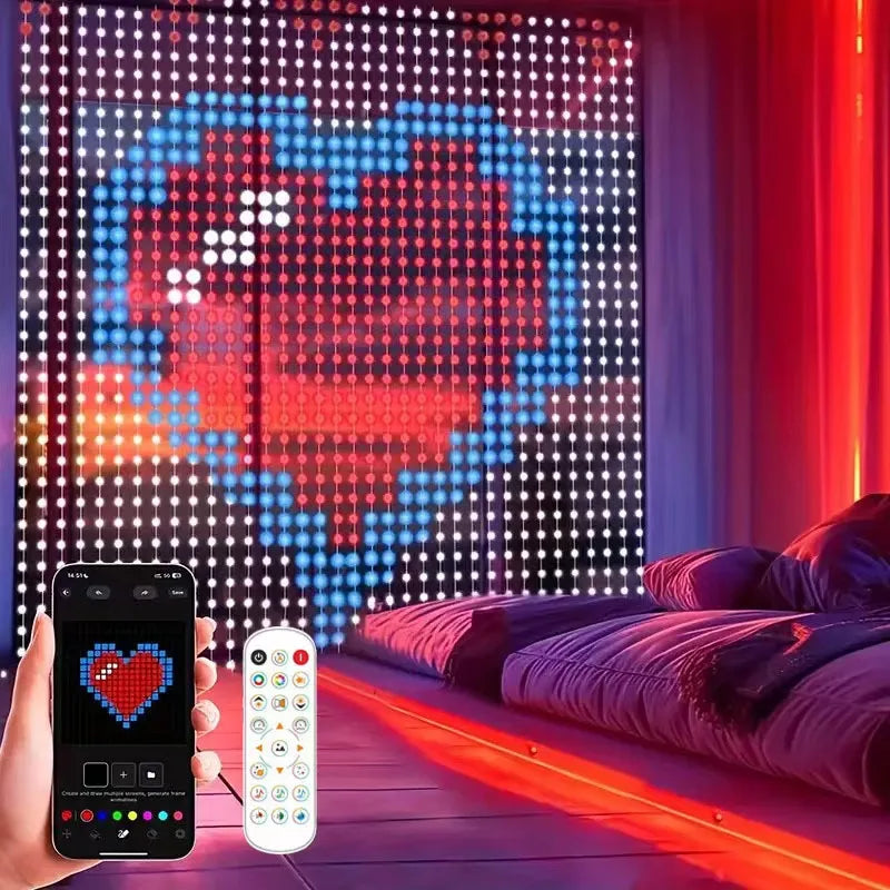 Smart LED Curtain String Lights