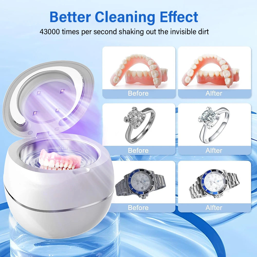 Mini Portable UV Ultrasonic Cleaner
