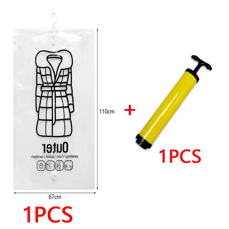 Hanging Space Saver Compression Storage Bag