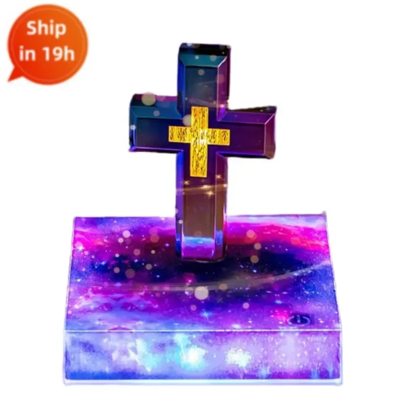 Levitating Holy Cross Lamp