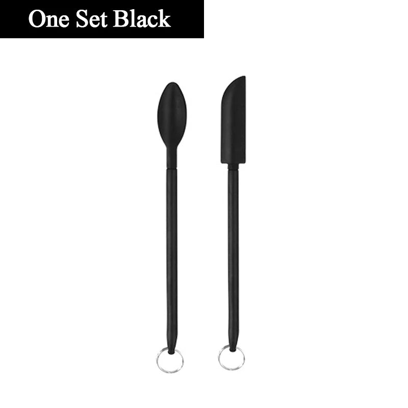 Retractable Silicone Scraper Spoon