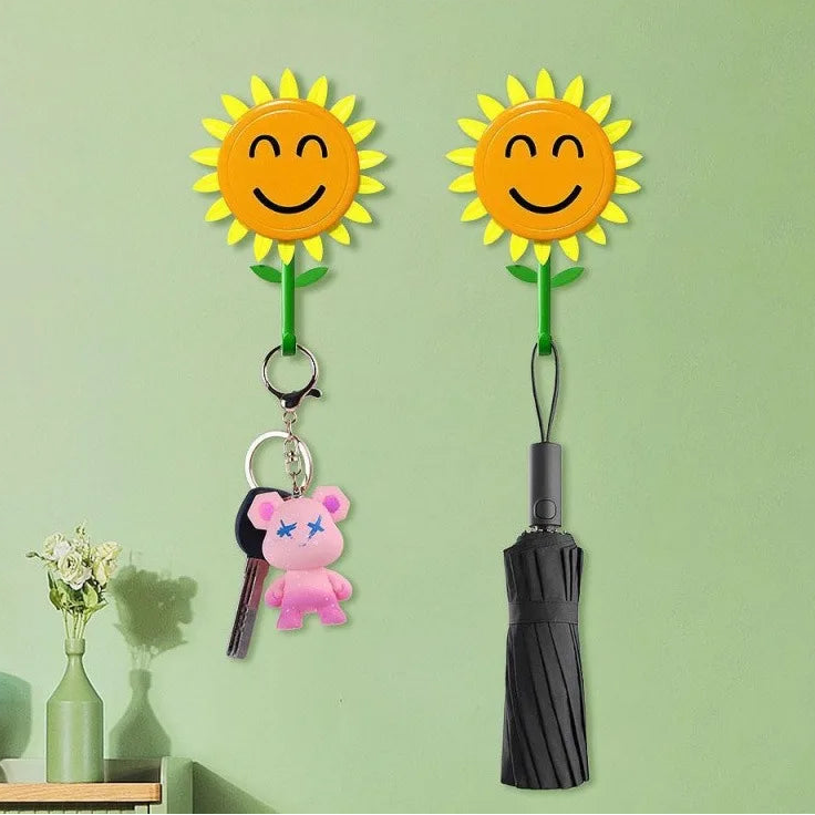 Self-Adhesive Sunflower Wall Hook