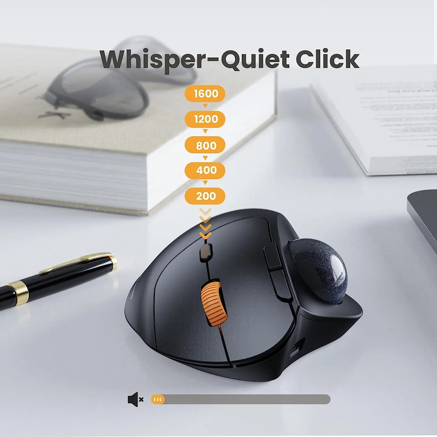 Ergonomic Wireless Trackball Mouse