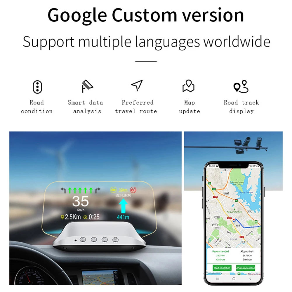 Multifunction HUD Navigation Projector
