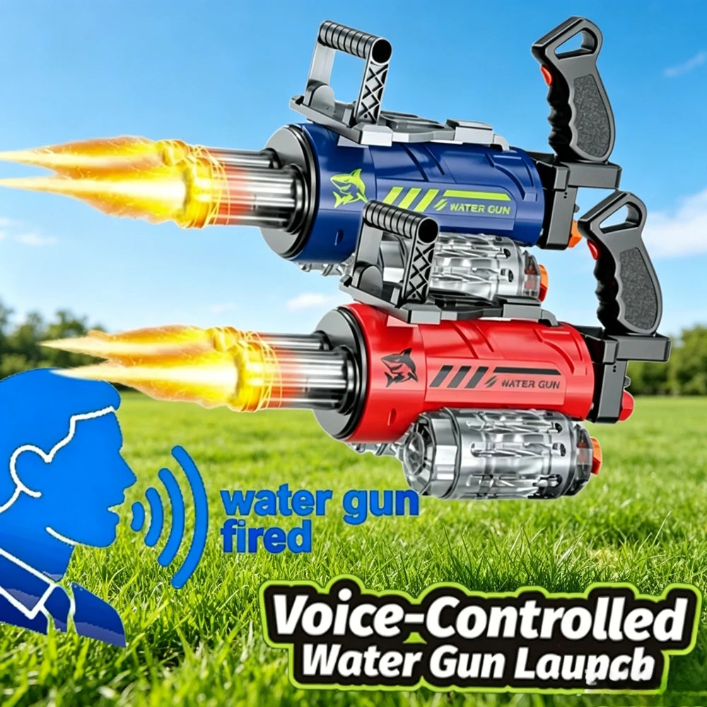 Voice Control Electric Gatling Water Gun