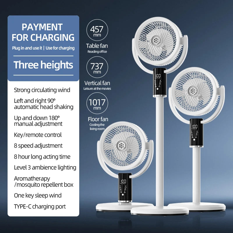 Rotating Telescopic Fan