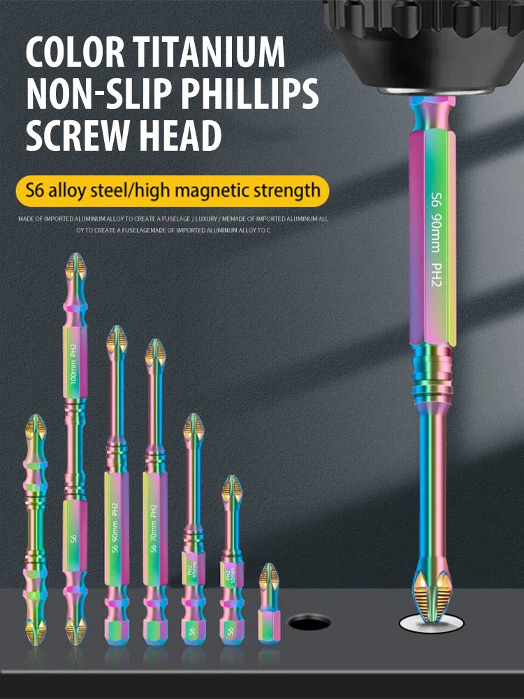 Magnetic Titanium Impact Anti-Slip Screw Head