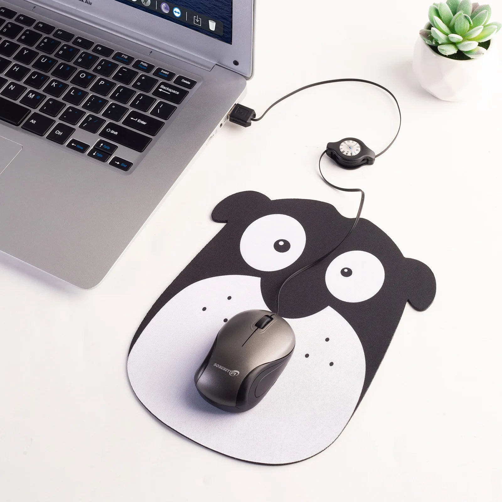 Portable USB Type C Retractable Mouse