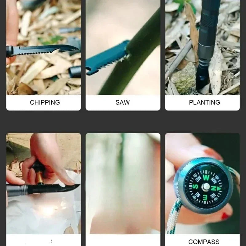 Multifunctional Aluminium Alloy Hiking Stick