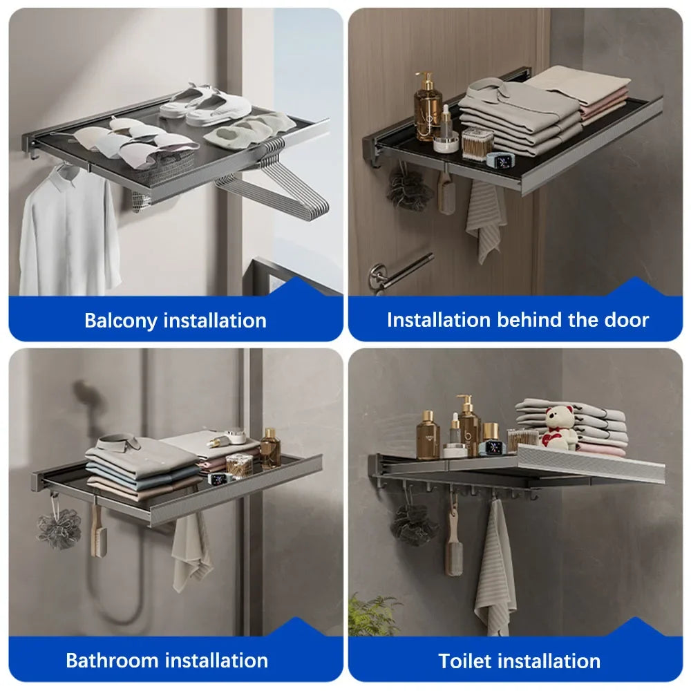 Retractable Clothes Drying Rack