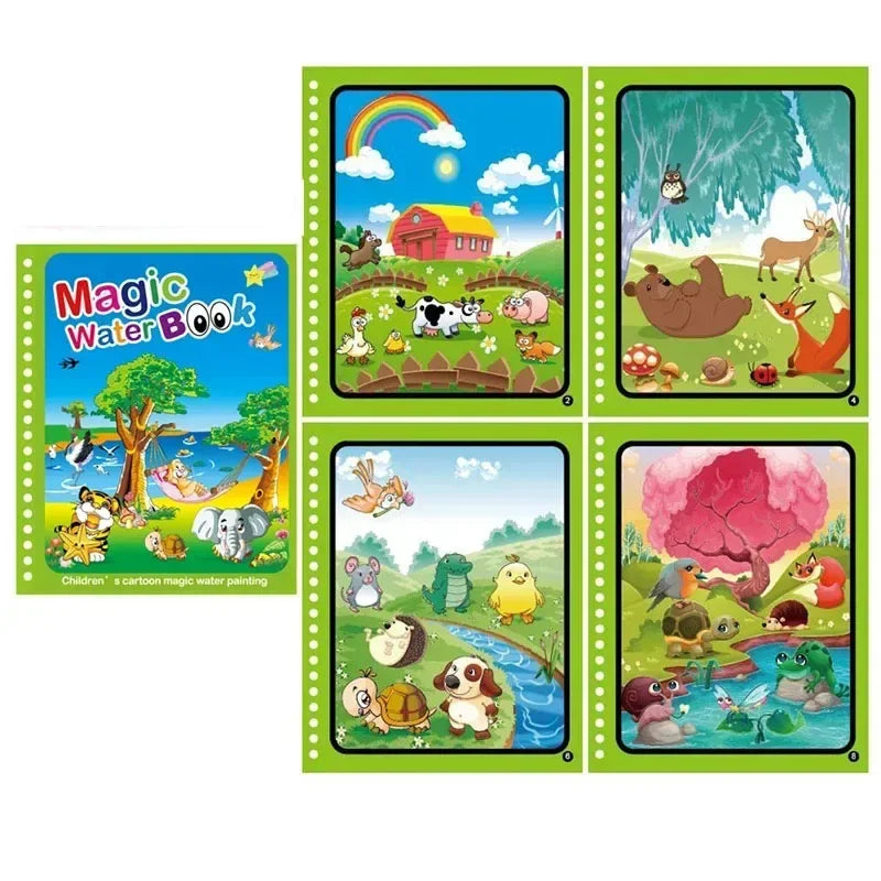 Kids Reusable Water coloring Book