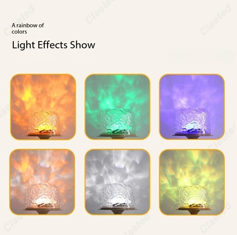 LED Water Ripple Projection Light