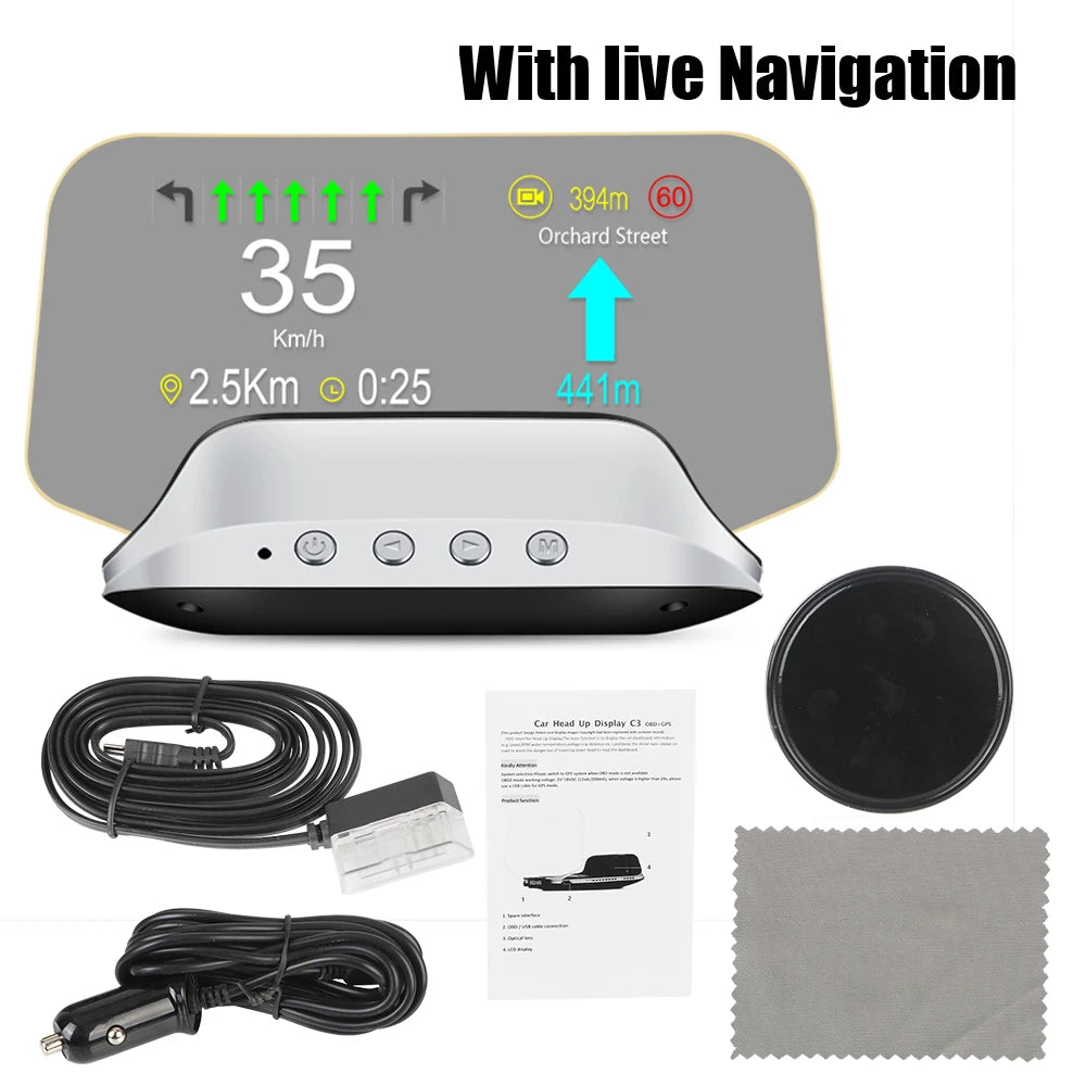 Multifunction HUD Navigation Projector