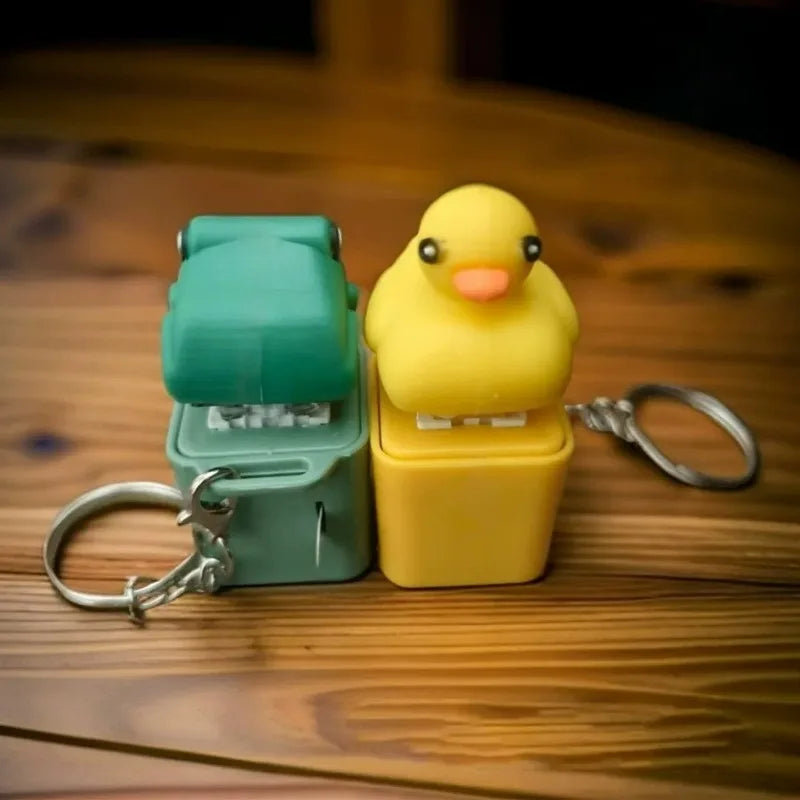 Duck / Frog Keyboard Style Fidget Keychain