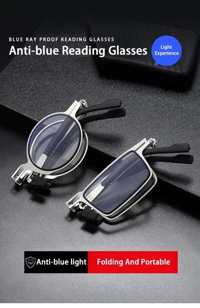 Unisex Foldable Reading Glasses with Case