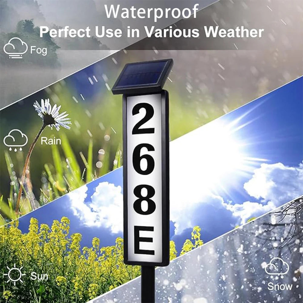 Solar Address Sign Light